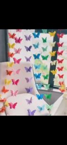 Hiasan Kupu 3D Kelas Dinding Kertas Gantung Dekorasi Ruangan Pesta Acara Party