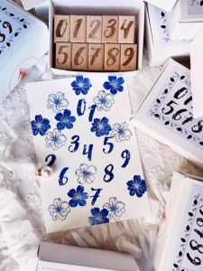 In Stock [Stephen Tian Original] Beautiful Big Head Daughter Little Devil Moon Goddess Wooden Stamp Hand Account