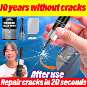 Repair cracks in 2 seconds Windscreen repair kit Gam cermin kereta retak Repair cracks in 1 second Windshield Repair kit Car Windscreen Repair Automotive Glass Nano Repair Fluid 汽车玻璃修复液