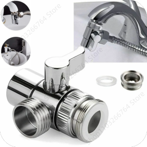 M22/M24 Switch Faucet Adapter Switch Faucet Adapter Kitchen Sink Splitter Diverter Valve Water Tap Connector for Shower Bathroom
