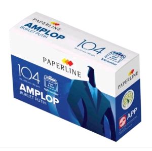 (20 lembar) Amplop Putih 104 80 gsm (95x152cm) Berperekat / Lem