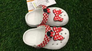 CrocsFanClub – Pb336 - sục Cross Mickey nơ trẻ em sz c7-j3 model noel 2025 siêu nhẹ
