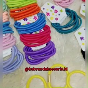 Ikat Rambut Korea: Karet Warna Warni & Aksesoris Gaya Korea