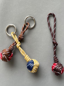 Handwoven Nylon Rope Pendant Car Keychain Monkey Punch Knot Bag Accessory School Bag Decorations Chinese Handicrafts