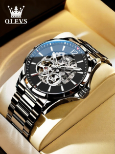 OLEVS | Automatic Skeletal Luminescent Mens Watch