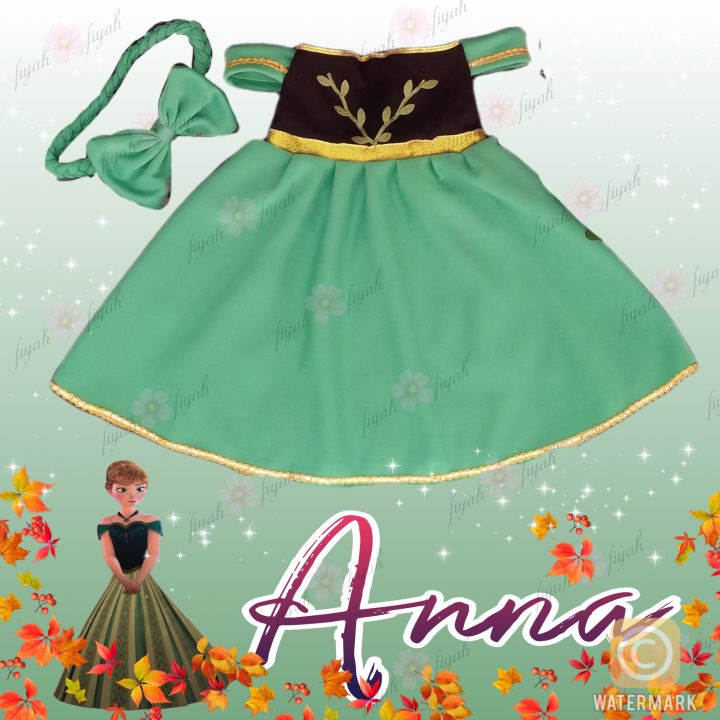 Disney Princess Anna costume Frozen Frozen Cartoon Character