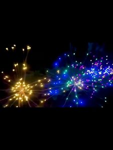 180LEDS LAMPU TENAGA SURYA Lampu taman Solar Firework Light Lawn Lamps Garden Solar Light Tahun Baru 2023 Dekorasi Natal untuk Rumah