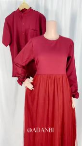 Cp Marhaban Maxi Kemeja Bahan Full Shakila Lapis Tile