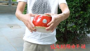 Magpul-กลองกลองหนังวัวกลองผู้ใหญ่กลองใหญ่ 7 นิ้วจีนแดงกลองเครื่องดนตรีกลองรบกลองเล็กกลองแบนสำหรับเด็กแสดง