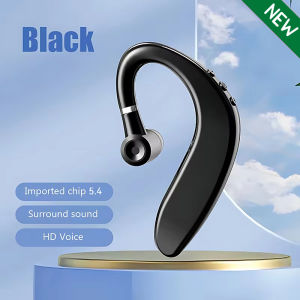 S109 Wireless Bluetooth 5.4 Universal Hook Earphone Sports Business Single Ear Headset Handsfree headphones With Mic Smartphone