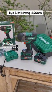 Máy siết bulong Workfix 650N Không chổi than - Máy bắn bulong 650Nm WF-IW650N Chân Pin Phổ Thông