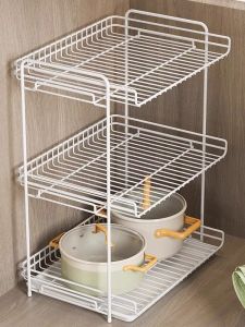 MINGZHIYIFAN | Kitchen Storage Rack Pot Organizer