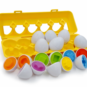BZAJGEJGESG 12pcs Egg Matching Toys Montessori Memory Training and Observation BPA Free Shape Sorters Gift For 1-6 Year Old Kids Birthday Gift Christmas Gift