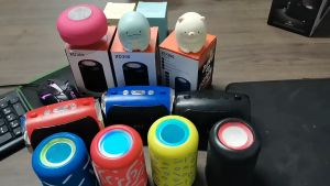 New XD300 Mesh Bluetooth Speaker Card Insertion Mini Low Bass Cannon Light Emitting Small Steel Cannon Gift Small Sound System