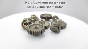 2pcs M0.6 Motor Gear 13T 14T 15T 16T 17T 18T 19T 20T 21T 22T 23T 24T 25T 26T 27T 28T 29T 30T 31T Metal Pinion for 1/10 RC Car
