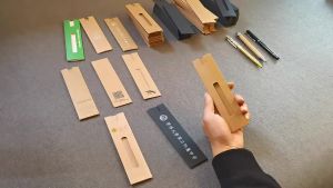 50Pcs Kraft Pen Sleeve Pouch Single Pen Sleeves Signature Pen Bag Office Gift For Holding Pens