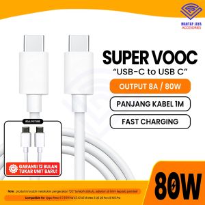 COD - KABEL DATA CHARGER PD 8A 80W TIPE TYPE C TO TYPE C SUPER VOOC FAST CHARGING FOR OPPO RENO 5