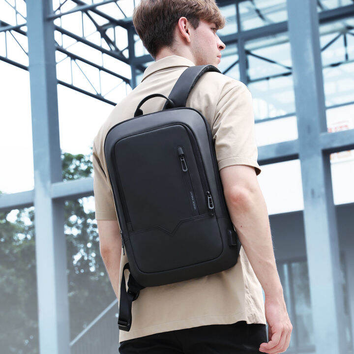 HK 14 Inch Laptop Backpack Men Fashion Business Backpack Waterproof ...