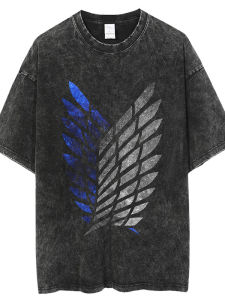 Mens Oversized Vintage Washed T-Shirt Loose Fit Short Sleeve round Neck Hoodie Regular Length Spring 2025 Fashion Trend