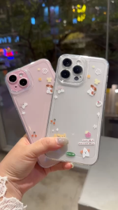 Ốp lưng iPhone Trong HOA NHIỀU CÚN 11/12/13/14/15/16/17 ProMax