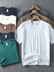 Basic Style Half Sleeve! 230G Xinjiang Long-Staple Cotton Baby Boy and Girl Summer Casual Easiest for Match Solid Color round Neck Short Sleeves T-shirt