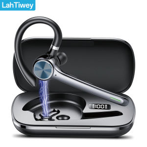 Bluetooth Headset with AI Noise Cancellation Mic and Mute ButtonBluetooth 5.3 Wireless Earpiece for Driving/Business/Office