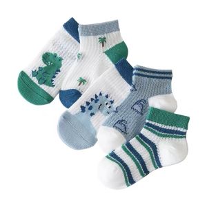 Childrens Summersocks Thin Crystal Ice Silk Cotton Kids Short Socks Babies Boys Girls Glass Silk.princess Style A-grade Safety