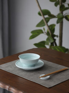 ชามเซรามิกลายดอกบัวขนาด 5 นิ้ว อบด้วยความร้อนสูง ชามอาหารสำหรับใช้ในบ้าน ชุดเครื่องครัวจีน ชามสำหรับตักข้าว