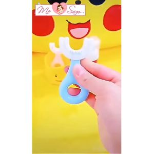 Kem đánh răng tạo bọt cho bé nuốt được kem đánh răng vị dâu cam Shop Mẹ Sam