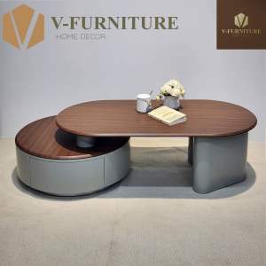 Bàn trà đơn Sofa phòng khách RUS cốt gỗ MDF kết hợp chống ẩm sang trọng hiện đại BT-76