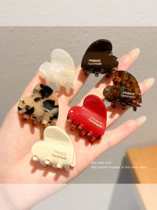 Acetate Heart Shaped Side Hair Clip Womens Fashion Hair Accessories Hair Grips Half Updo Hair Decorations Safe Fixed Multi Functional