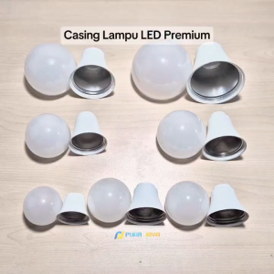 Casing Lampu LED Premium 5 7 9 12 15 18 20 25 30 40 Watt Kesing Cover Kap Kop Lampu LED