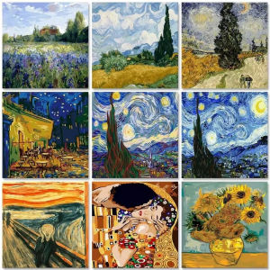 Van Gogh Landscape Scenery 5D DIY Diamond Painting Kit For Home Decor Frameless Gift Mosaic Full Drill Canvas Set