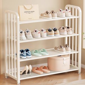 AW ชั้นวางรองเท้า โครงเหล็กเคาร์บอน ที่วางรองเท้า ชั้นรองเท้า สไตล์มินิมอล ชั้นวางอเนกประสงค์ ประหยัดพื้นที่