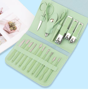 Bộ Bấm Móng 16 Món Tiện Dụng Nhỏ Gọn Cắt Tỉa Mong Đa Năng Kèm Bao Da Tiện Dụng Nhỏ Gọn