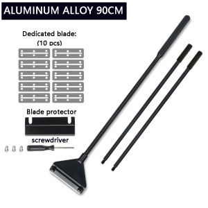 ZRDR | ZRDR Stainless Steel Aquarium Fish Tank Algae Scraper Blade Aquatic Water Live Plant Grass Cleaning Multi-Tool Cleaner Kit Set