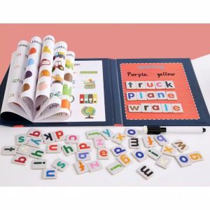 GMB Words spelling Game / Magnetic Spelling Game Book Magnet / Mainan Edukasi Huruf Alfabet Magnetik