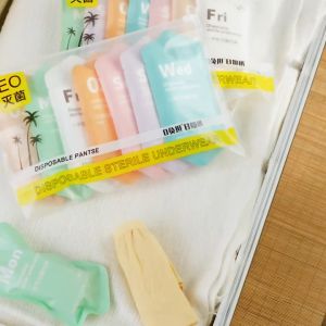 5pcs Disposable Panties Ladies Pure Cotton Travel Underwear Pregnant Women Daily Seluar Dalam Pantang Ibu Bersalin 一次性內褲