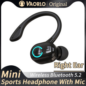 VAORLO | VAORLO Bluetooth 5.2 Business Wireless Headphone Ear-Hook Mini HIFI Bass Noise Cancelling Earphone With Mic Sport Game Headset