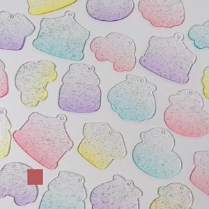 25pcs Unique Guka Plate Set Goo Card Sticker DIY Art & Craft Keychain Decoration Stationery Birthday Gift For Kids 咕卡盘