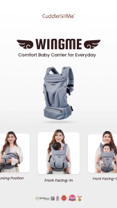 CuddleMe WingMe – Gendongan Hadap Depan Bayi Newborn | Nyaman & Aman