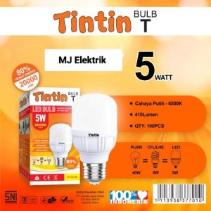 Tintin bohlam Lampu LED kapsul 5w 5 watt Tintin Tin Tin capsule murah MJ Elektric