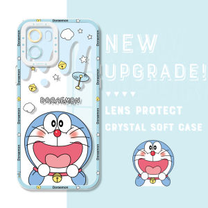 Hontinga Casing Case For infinix Hot 60 50s GT30 Smart 10 Plus Note 50 Pro Note 30 Pro 5G 10 Pro NFC 11 Note 12 Pro G96 G88 2023 VIP Tecno Camon 40 Pro 5G Case Transparent Clear Case Cartoon Anime Doraemon Soft Silicone Rubber Cases Phone Casing Softcase