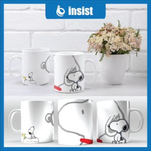 Personalized Snoopy Cartoon Coffee Cup Tea Mug to Happy Birthday - Insist Coffee Mug Tea Cup MUGCA1002 - High Grade Porcelain Stone