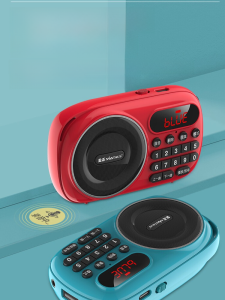 2024 New Golden Correct Portable Mini Bluetooth Card Speaker Radio Internal External Recording Lossless Music Player