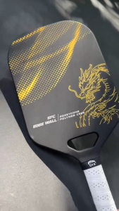 [Đẳng cấp Chính hãng] Vợt Pickleball Jusain EDGE Dragon Rồng Vàng đẳng cấp sợi carbon T700 3K ép nhiệt + lõi tổ ong (bản màu đen)