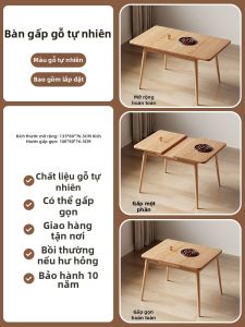 DONGMU | Bàn Ăn Gấp Rộng Ra Được
