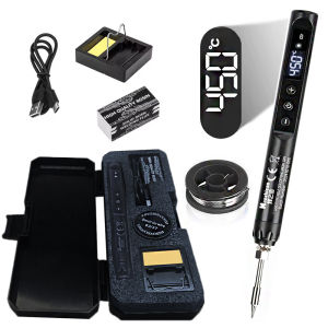 ชุดเชื่อมดิจิตอลอเนกประสงค์แบบ USB ควบคุมอุณหภูมิได้อย่างแม่นยำและมีประสิทธิภาพมากขึ้น สีดำ