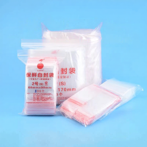 TOUGLESY | Sealable Transparent Thick Fresh Food Bags