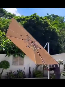 Garden Roman Umbrella Waterproof Umbrella-2.1/2.5m Outdoor Parasol Typhoon-resistant level guarantee